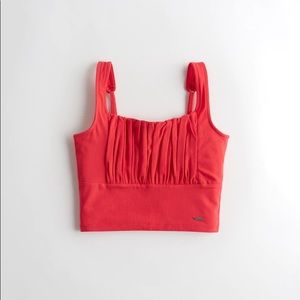 Ruched crop cami
